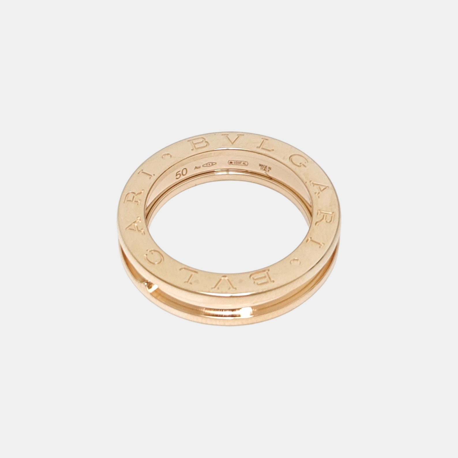 B.ZERO1 18k Rose Gold Ring EU 50