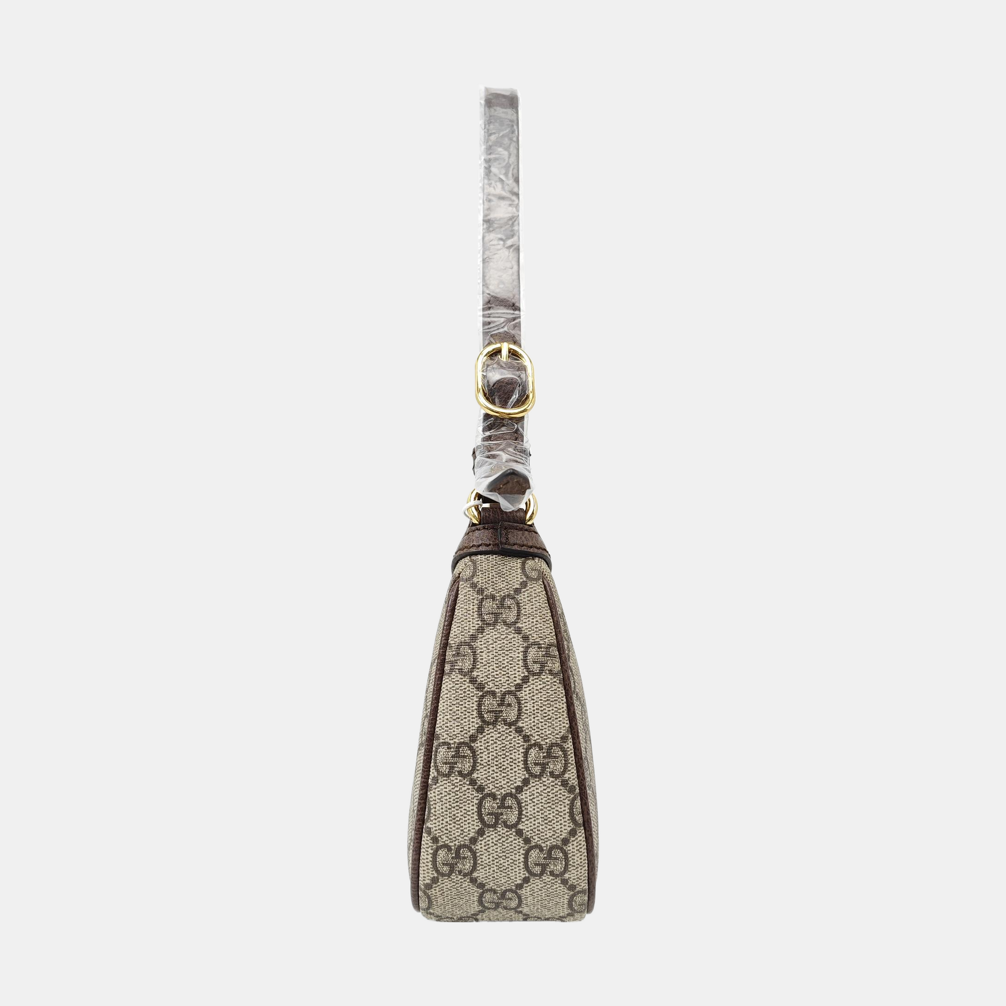 Ophidia Small Monogram Coated Canvas Brown