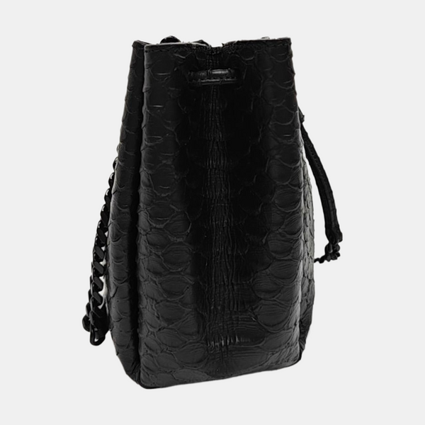 Calfskin Bucket Bag Black