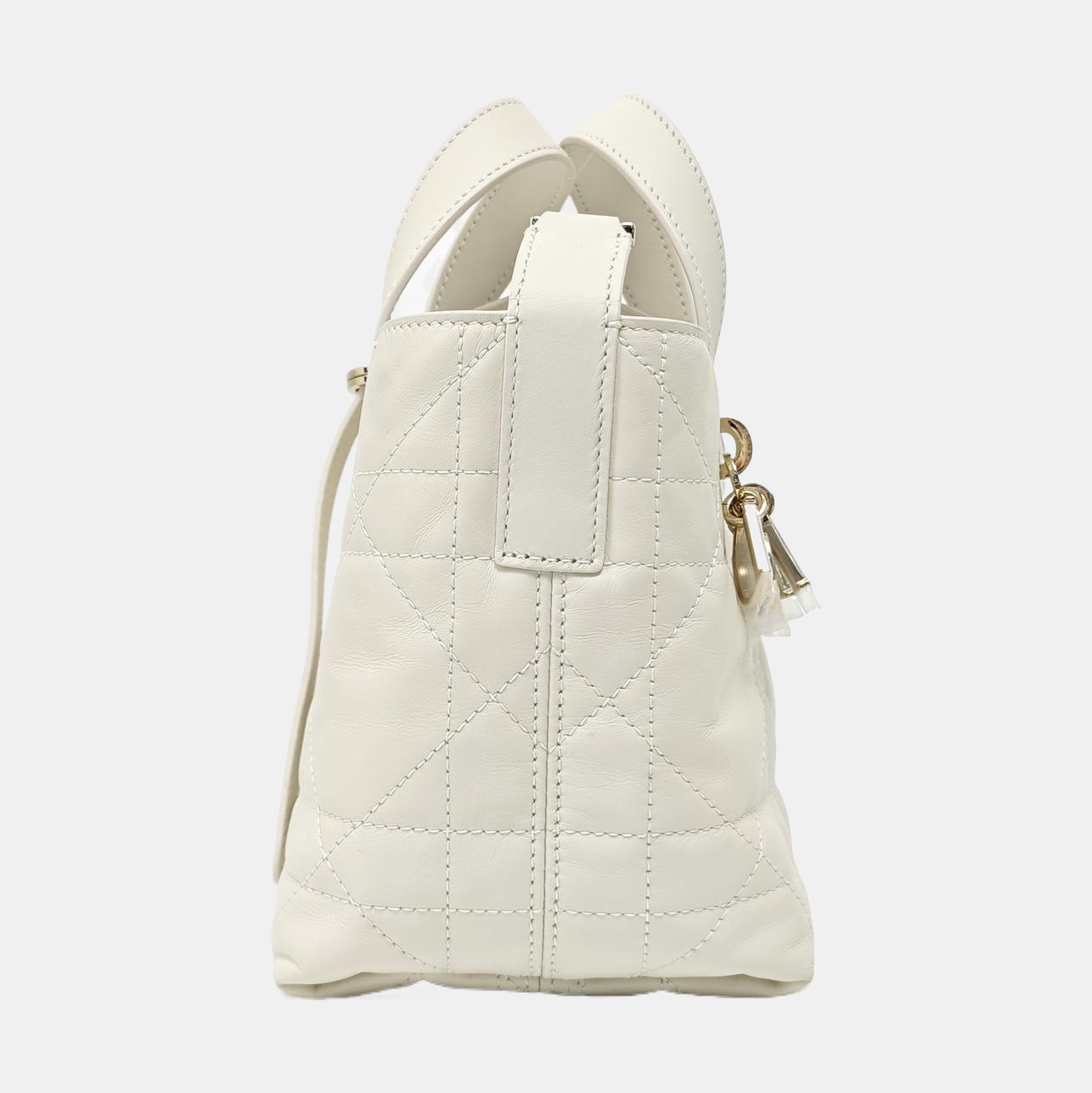 Toujours Nano Cannage Calfskin White