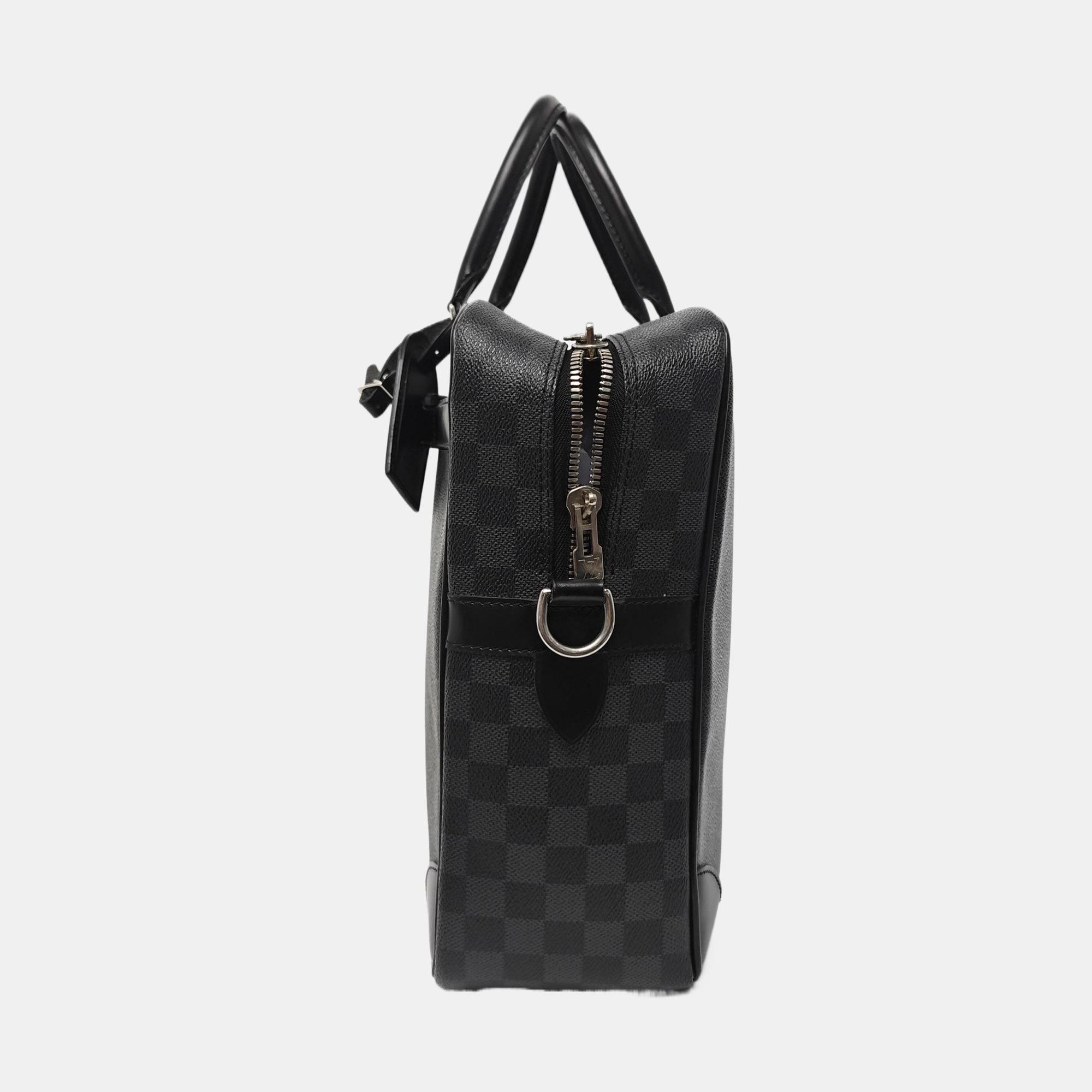 Damier Graphite Coated Canvas Shoulder Bag Gray