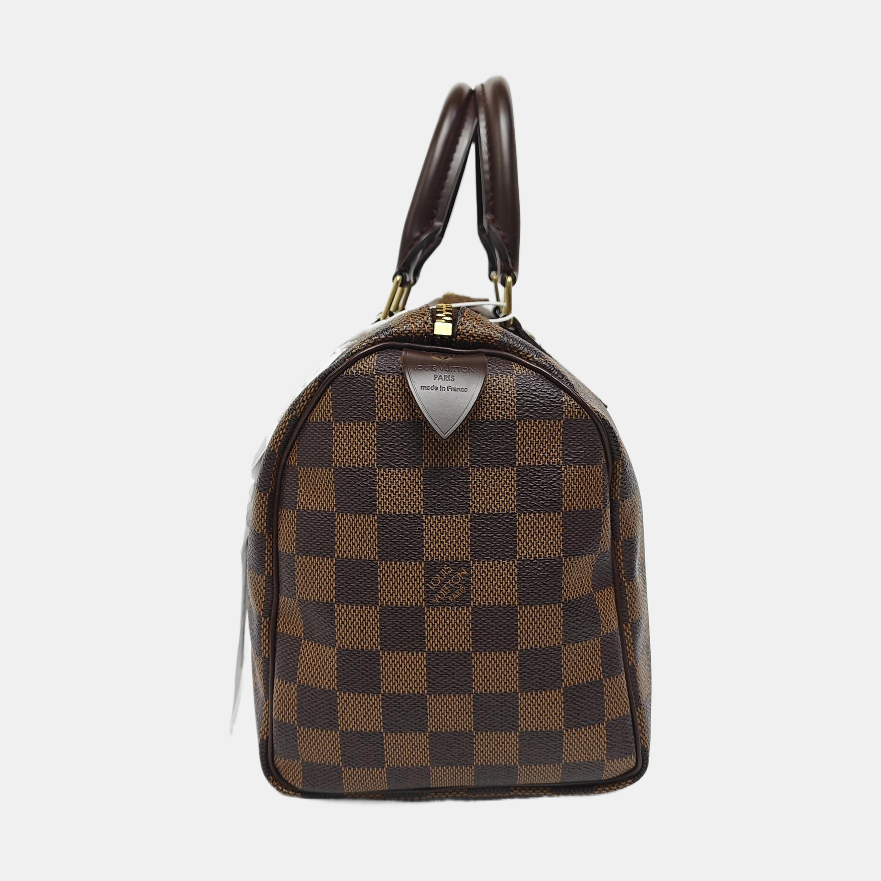 SPEEDY 25 Damier Ebene Coated Canvas Brown