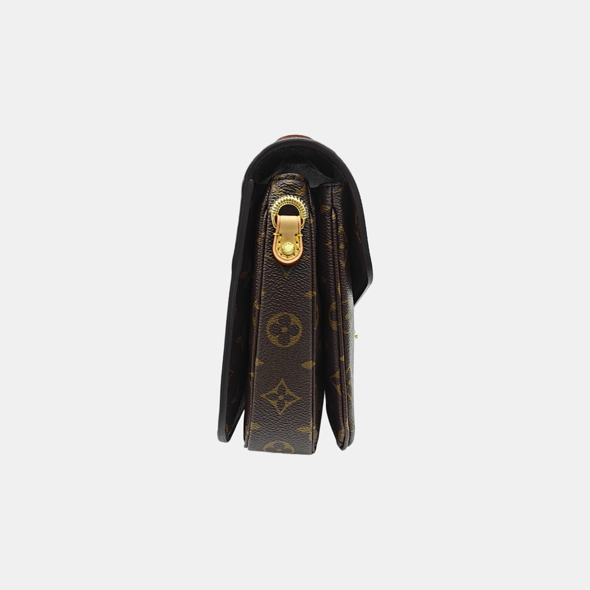 MÉTIS MM Monogram Coated Canvas Brown