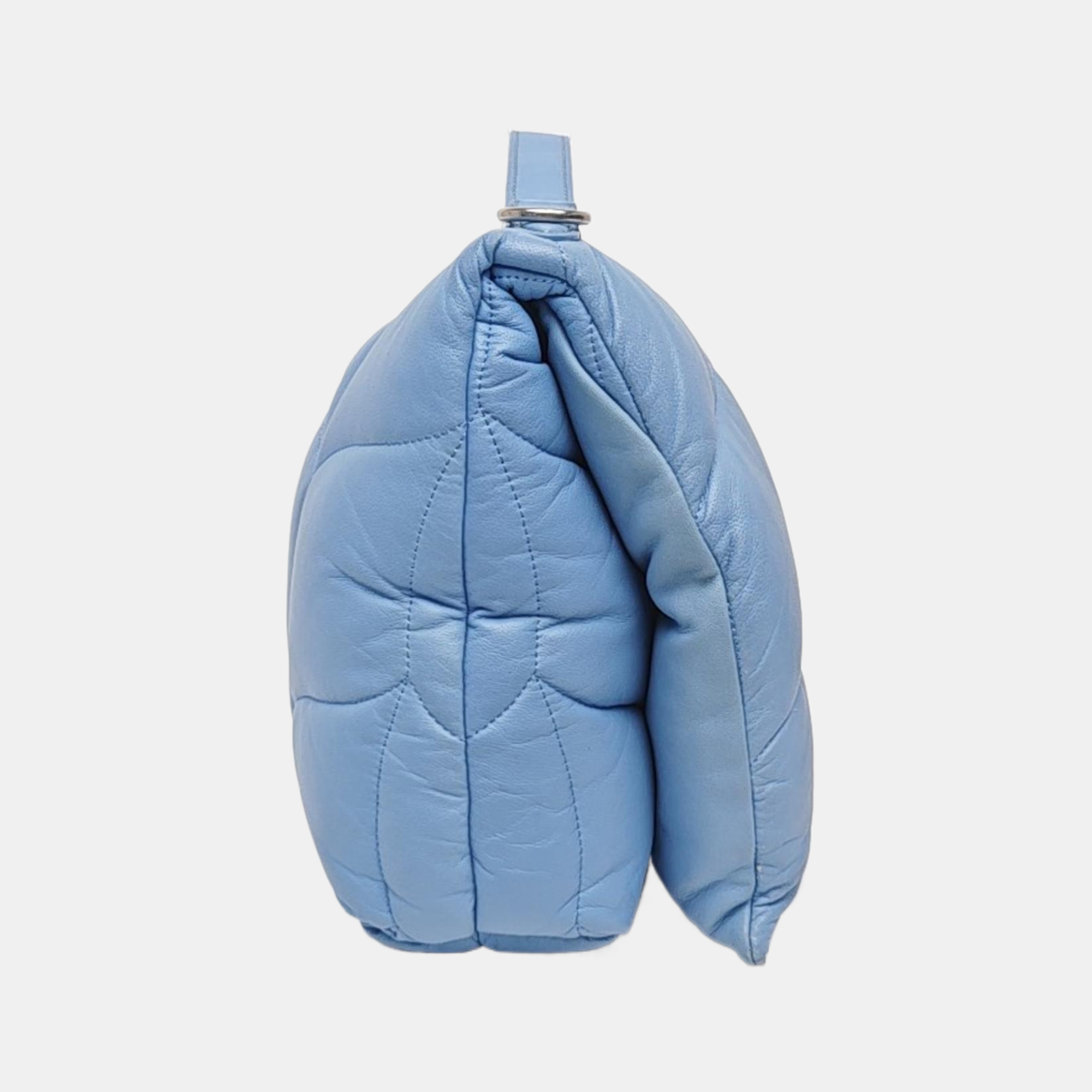 Quilted Lambskin Shoulder Bag Blue