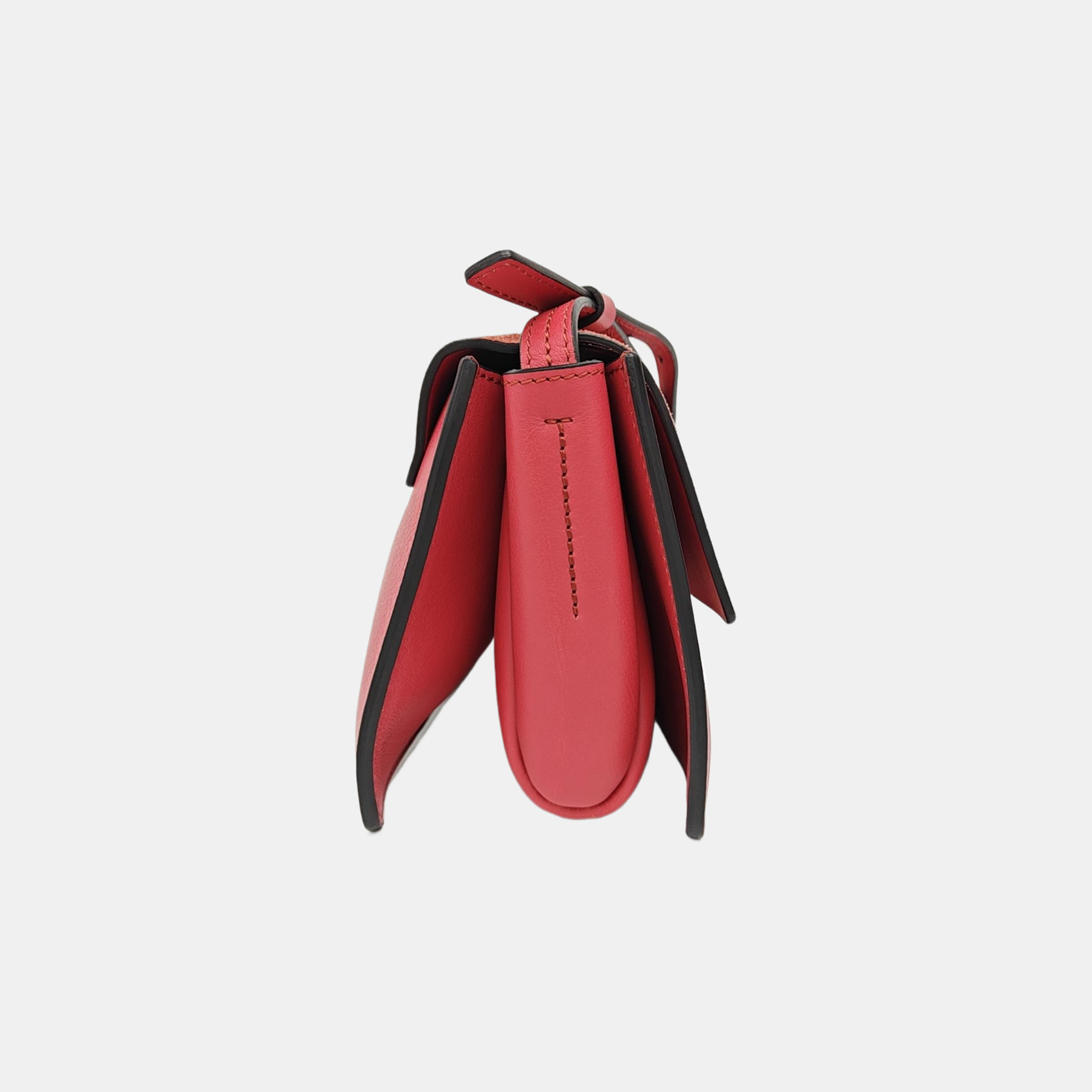 Faye Small Calfskin Red