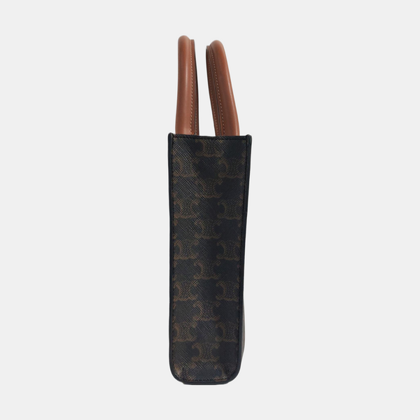 CABAS CELINE Mini Coated Canvas Brown