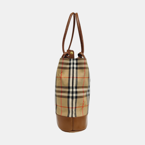 Canvas Bucket Bag Beige