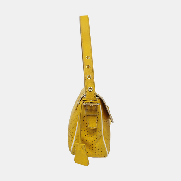 Calfskin Shoulder Bag Yellow