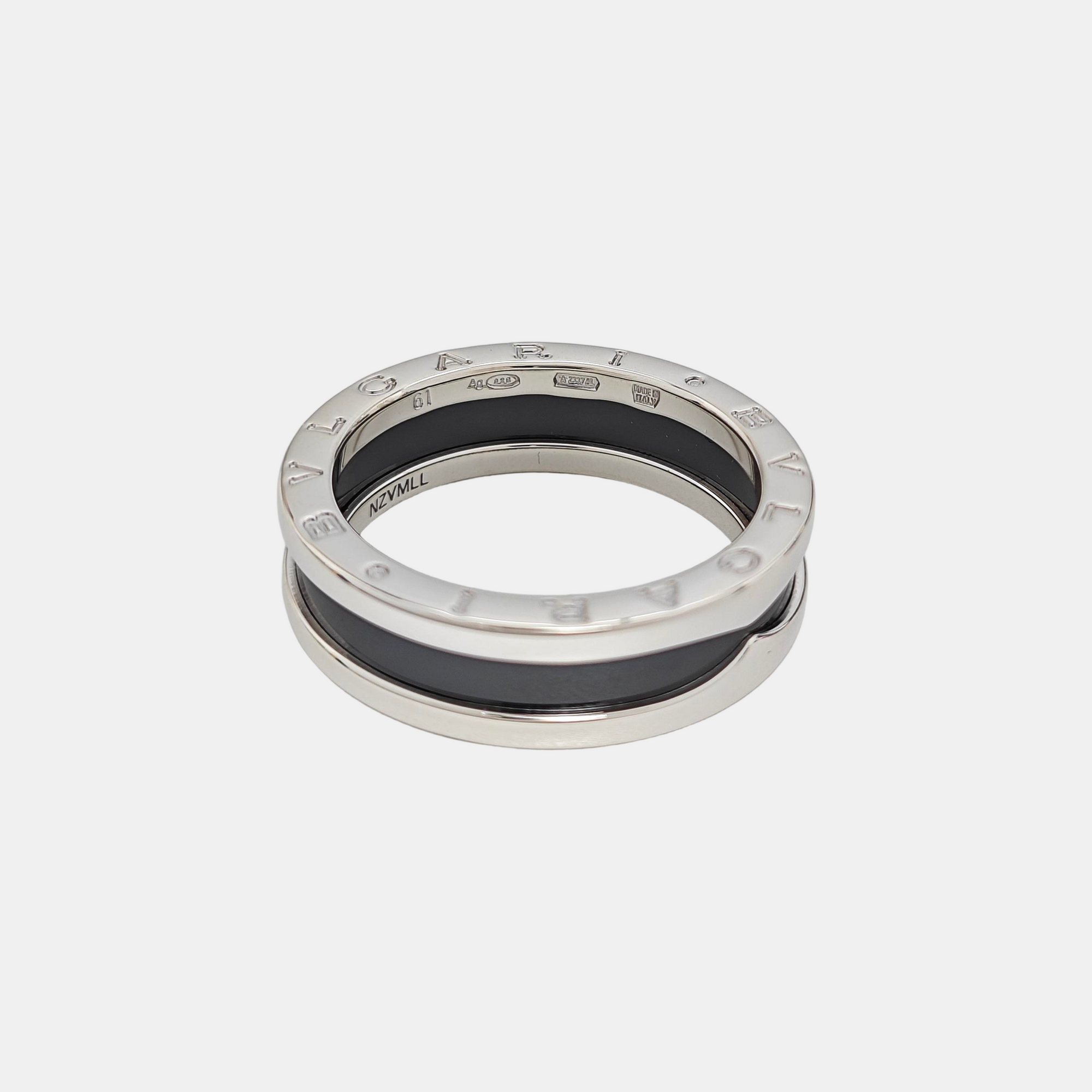 B.ZERO1 925 Sterling Silver Ring EU 61