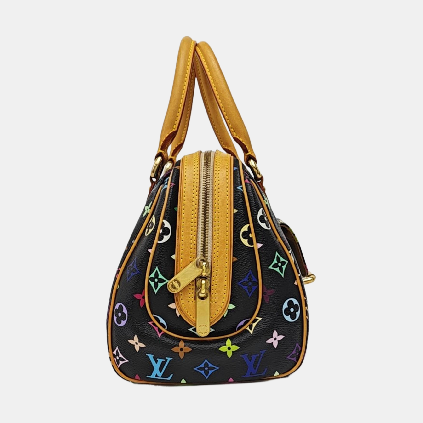LV × TM PRISCILLA Monogram Coated Canvas Black
