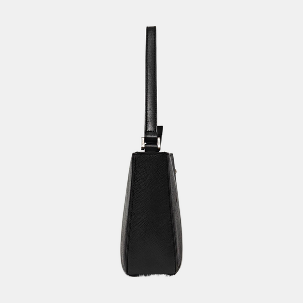Calfskin Top Handle Bag Black