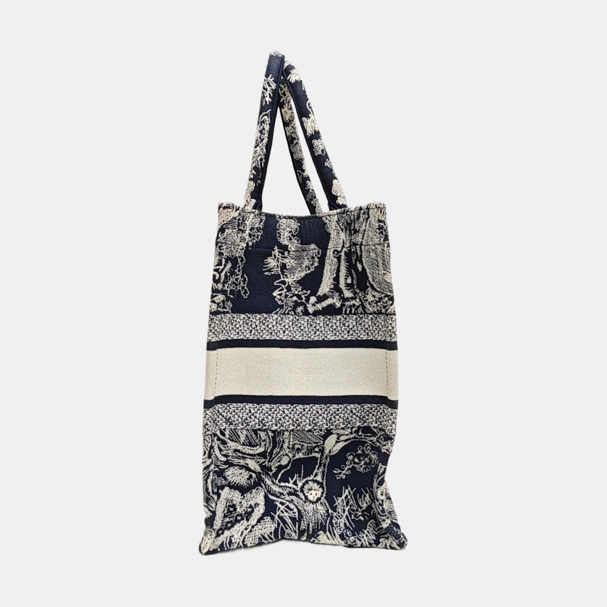 Book Tote Medium Fabric Blue