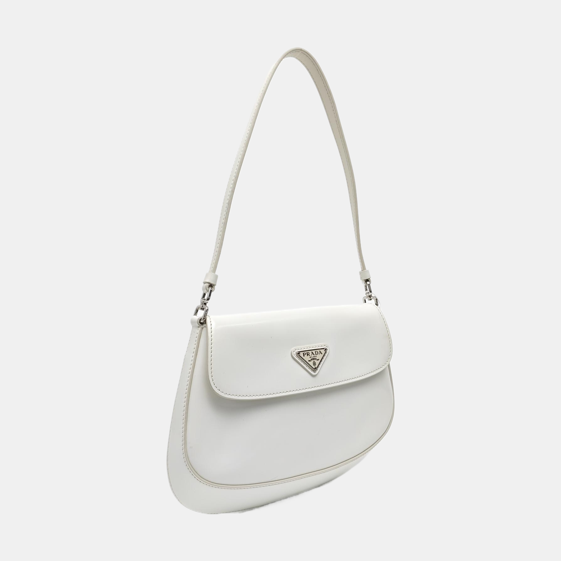 Cleo Saffiano Calfskin White