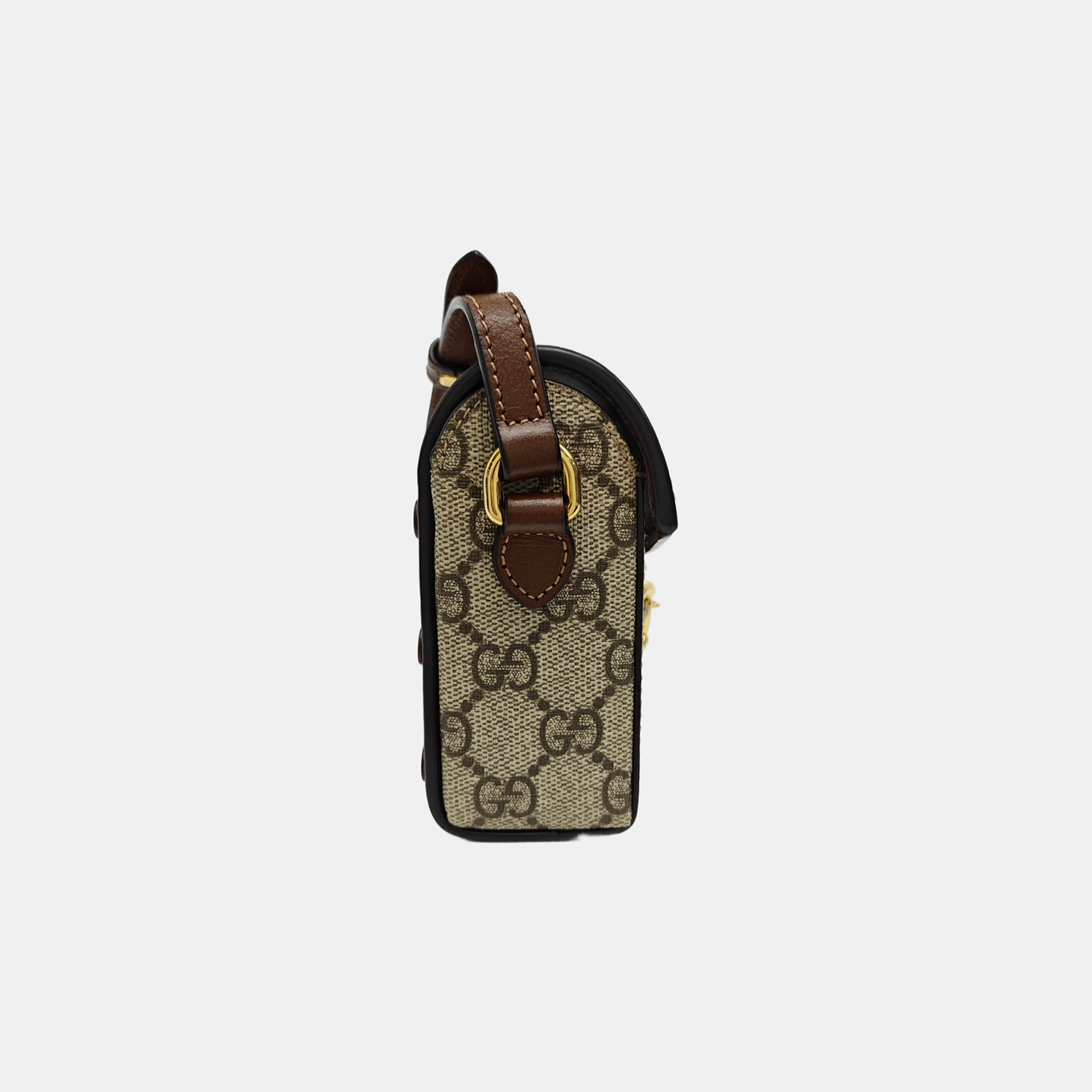 Horsebit 1955 Mini Monogram Coated Canvas Beige