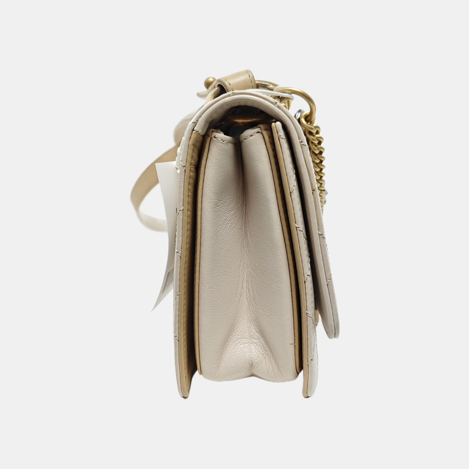 BOY CHANEL Quilted Calfskin Beige
