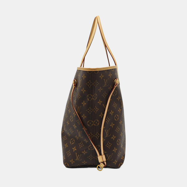 NEVERFULL GM Monogram Coated Canvas Brown