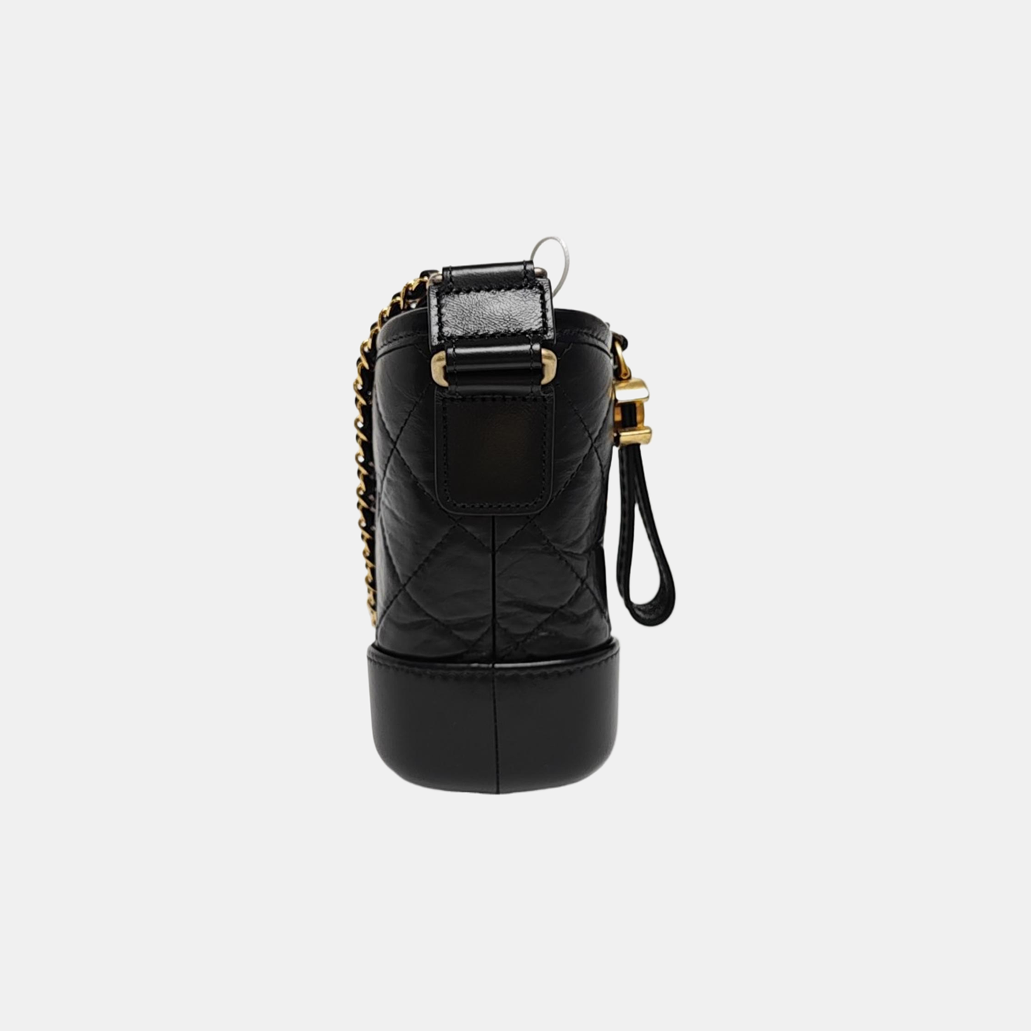 GABRIELLE Small Quilted Vintage Calf Black