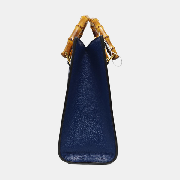 Authenticated pre-owned  Diana Small Calfskin Blue - Tote Bag at Looply