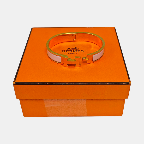 Clic H Metal Gold Bangle