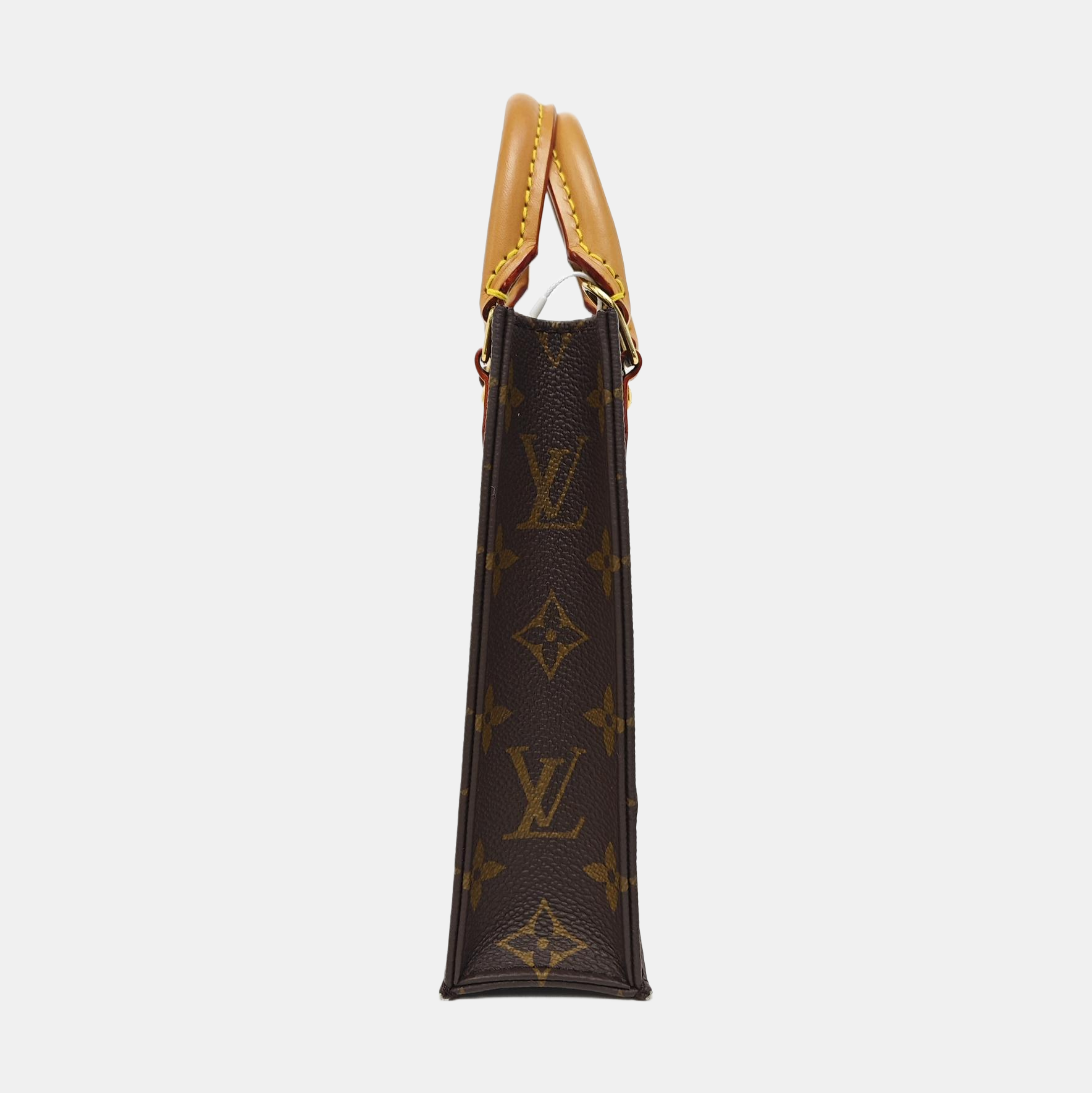 SAC PLAT Mini Monogram Coated Canvas Brown