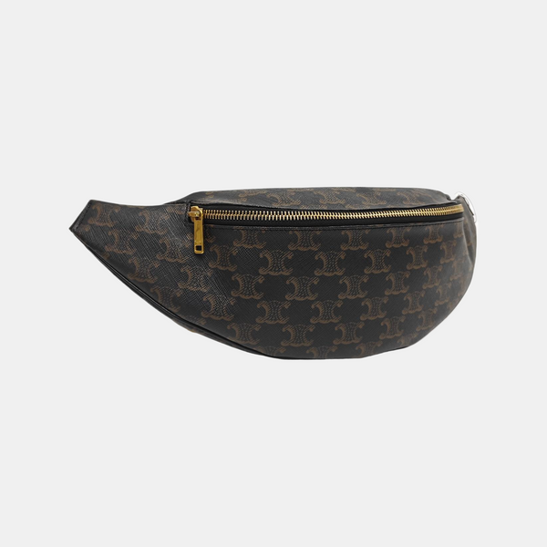 TRIOMPHE CANVAS Large Coated Canvas Black