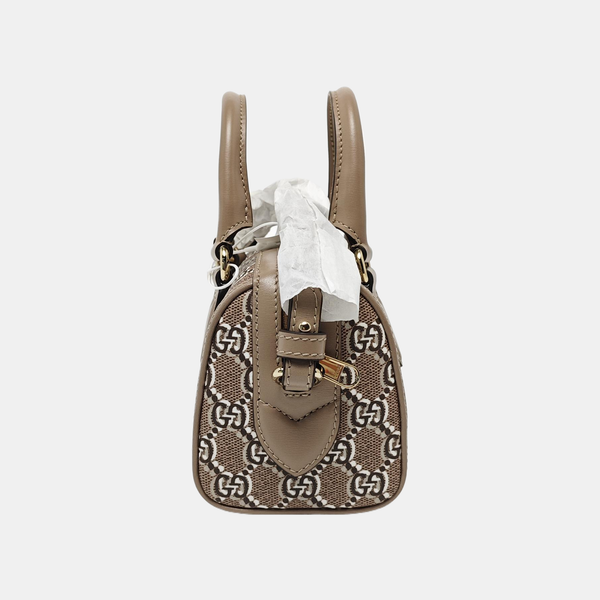 Monogram Coated Canvas Shoulder Bag Super Mini Gray