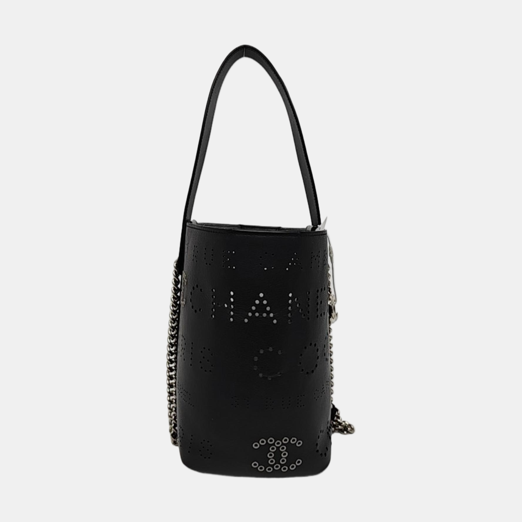 Lambskin Bucket Bag Black