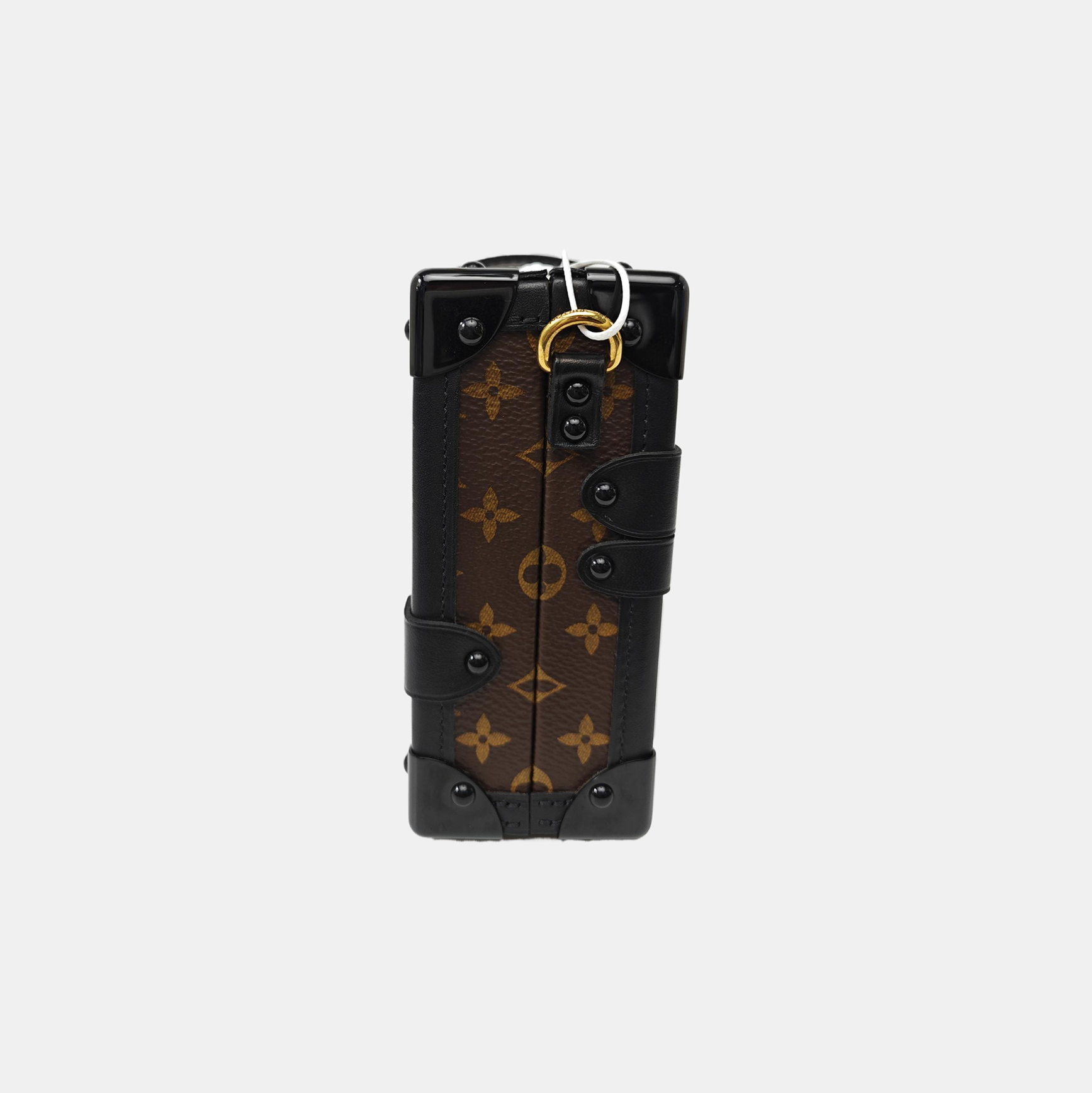 PETITE MALLE Monogram Coated Canvas Brown