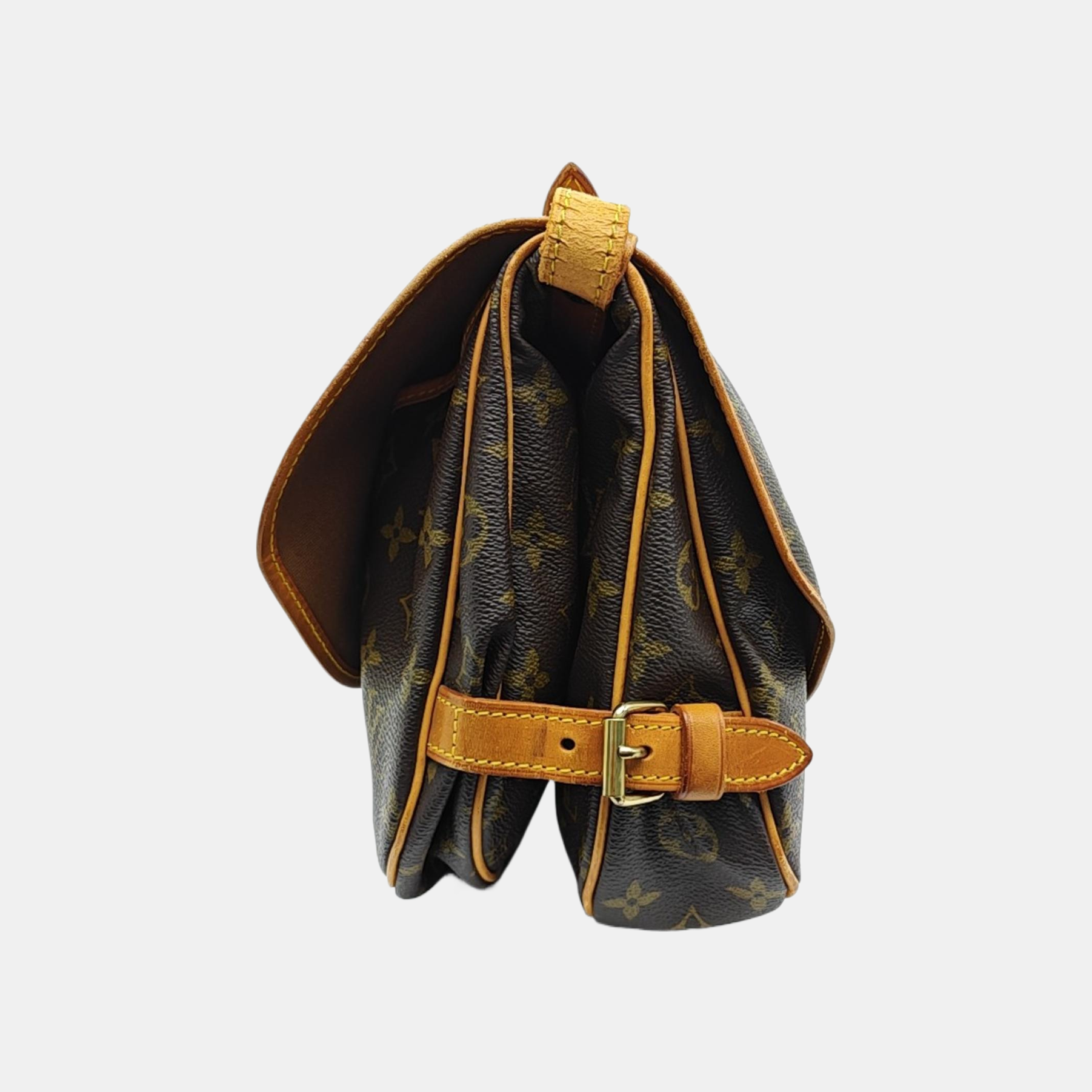SAUMUR Monogram Coated Canvas Brown