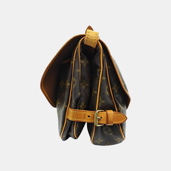 SAUMUR Monogram Coated Canvas Brown