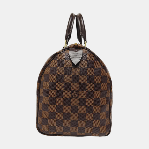 SPEEDY 30 Damier Ebene Coated Canvas Brown
