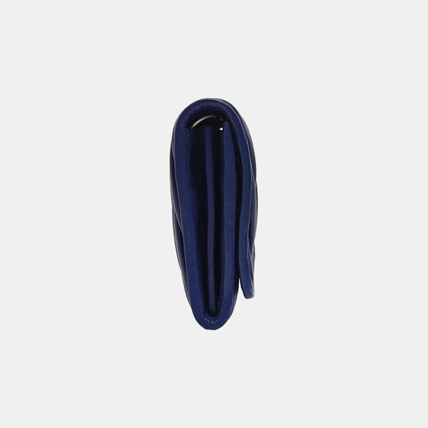 Quilted Lambskin Shoulder Bag Blue