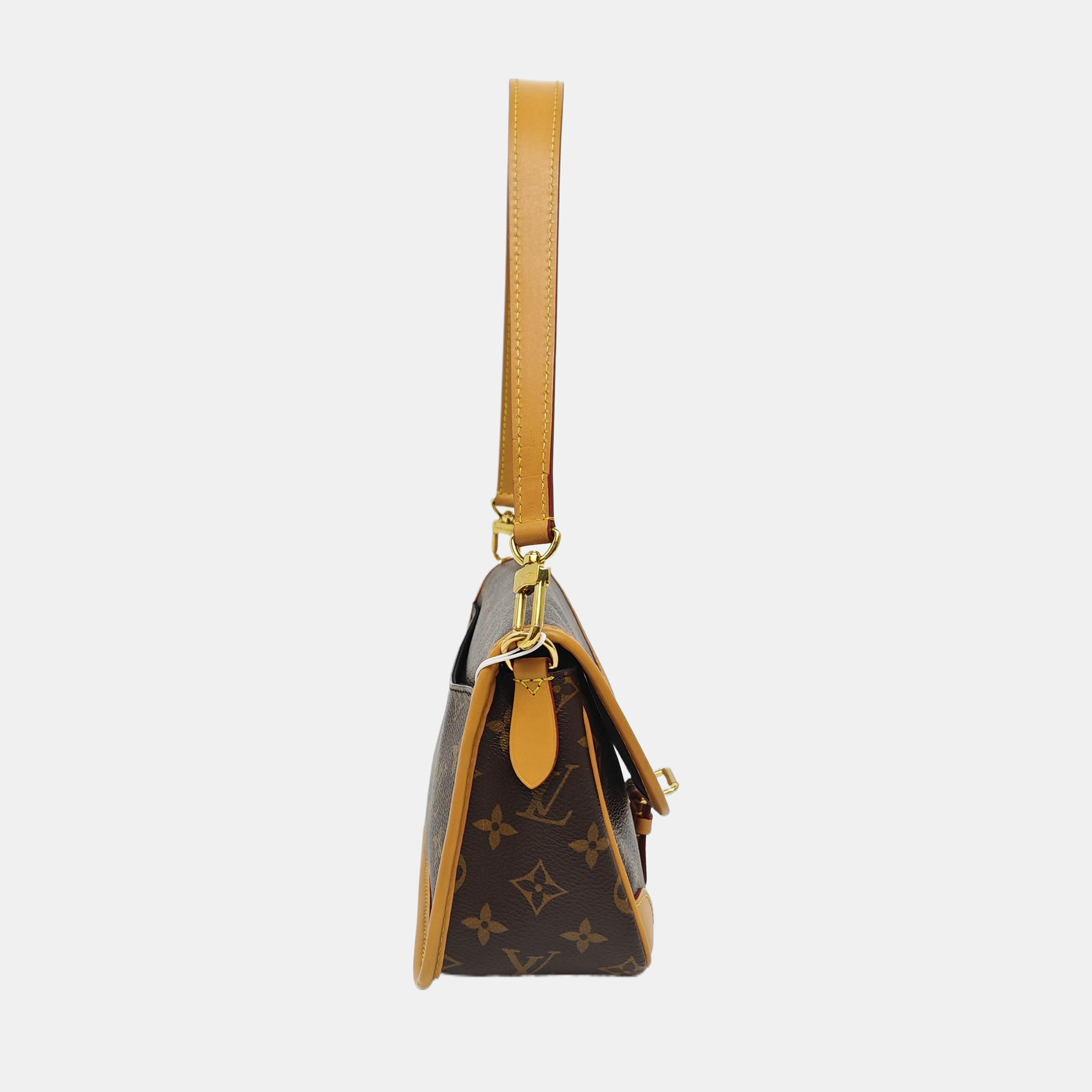 DIANE Monogram Coated Canvas Brown