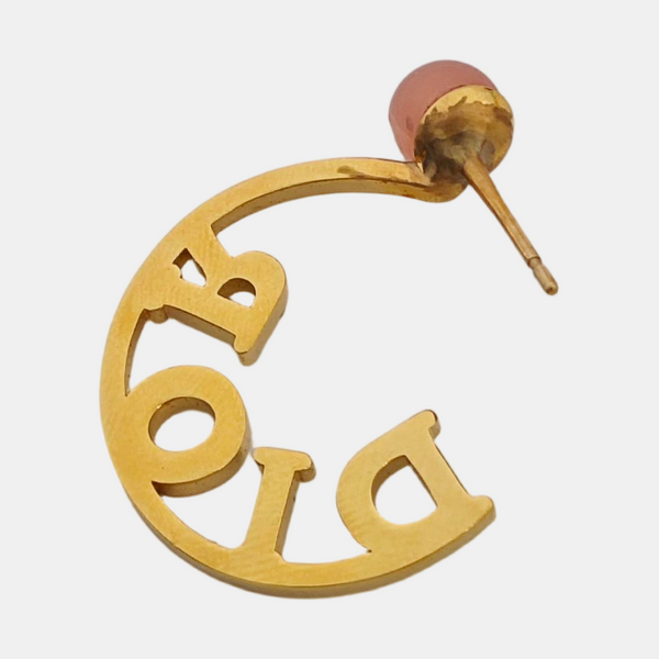Metal Gold Stud Earrings