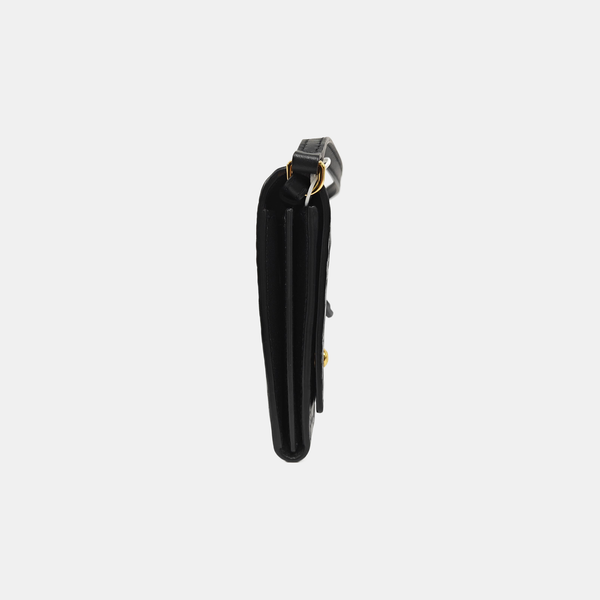 Calfskin Shoulder Bag Black