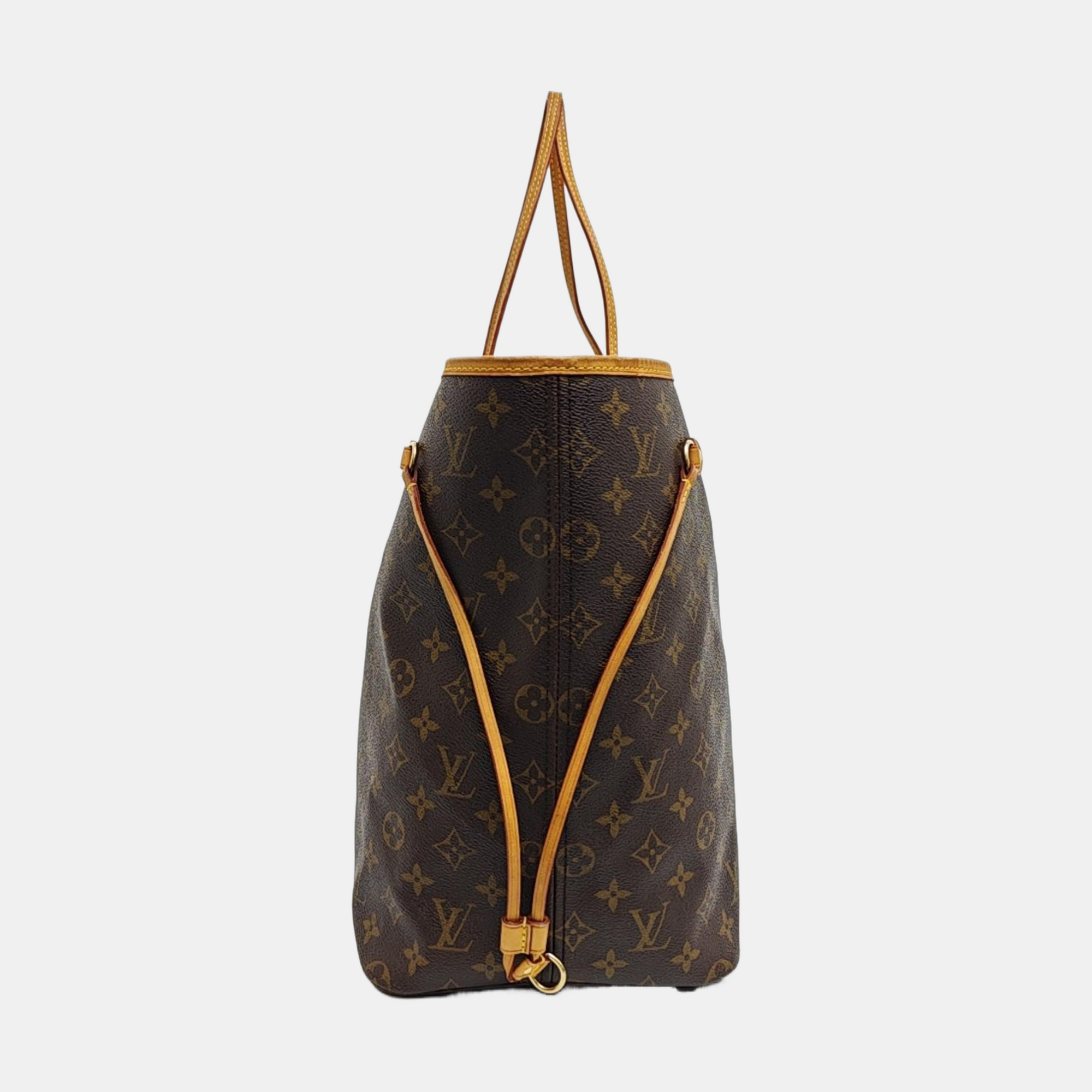 NEVERFULL GM Monogram Coated Canvas Brown