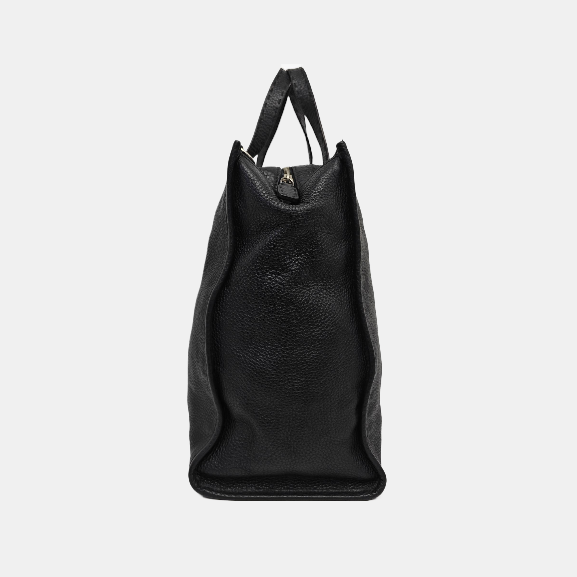 Calfskin Shoulder Bag Black