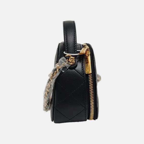 Quilted Lambskin Black