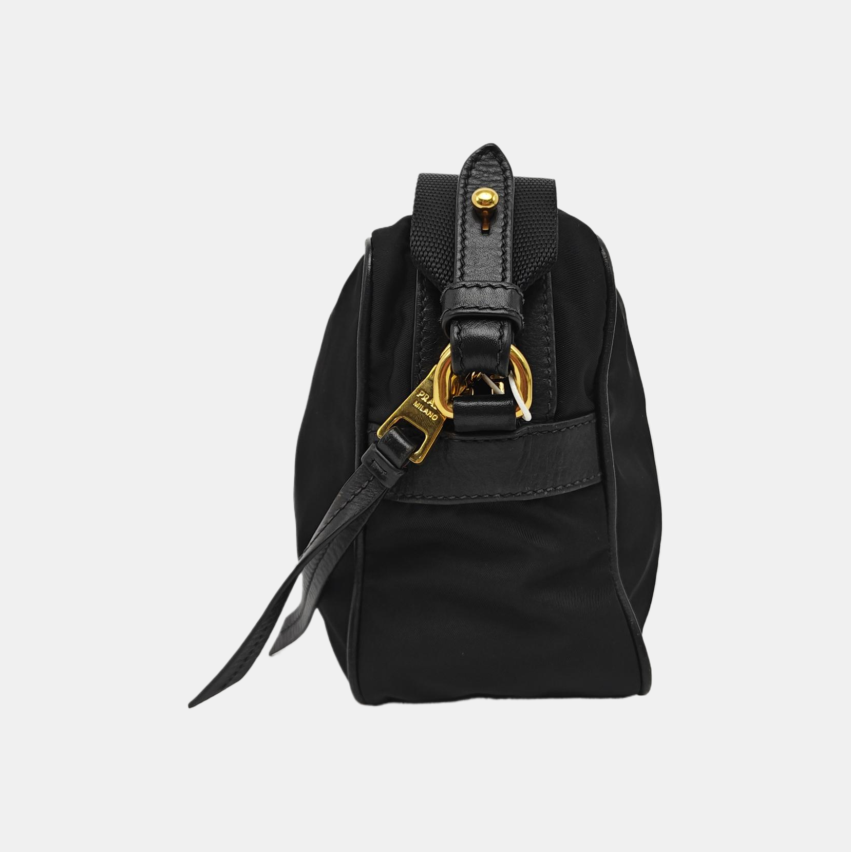 Nylon Shoulder Bag Black