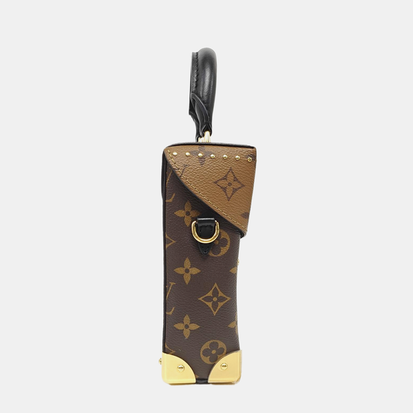 CAMERA BOX Monogram Coated Canvas Brown