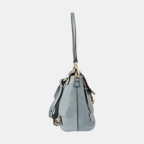 Faye Small Calfskin Blue
