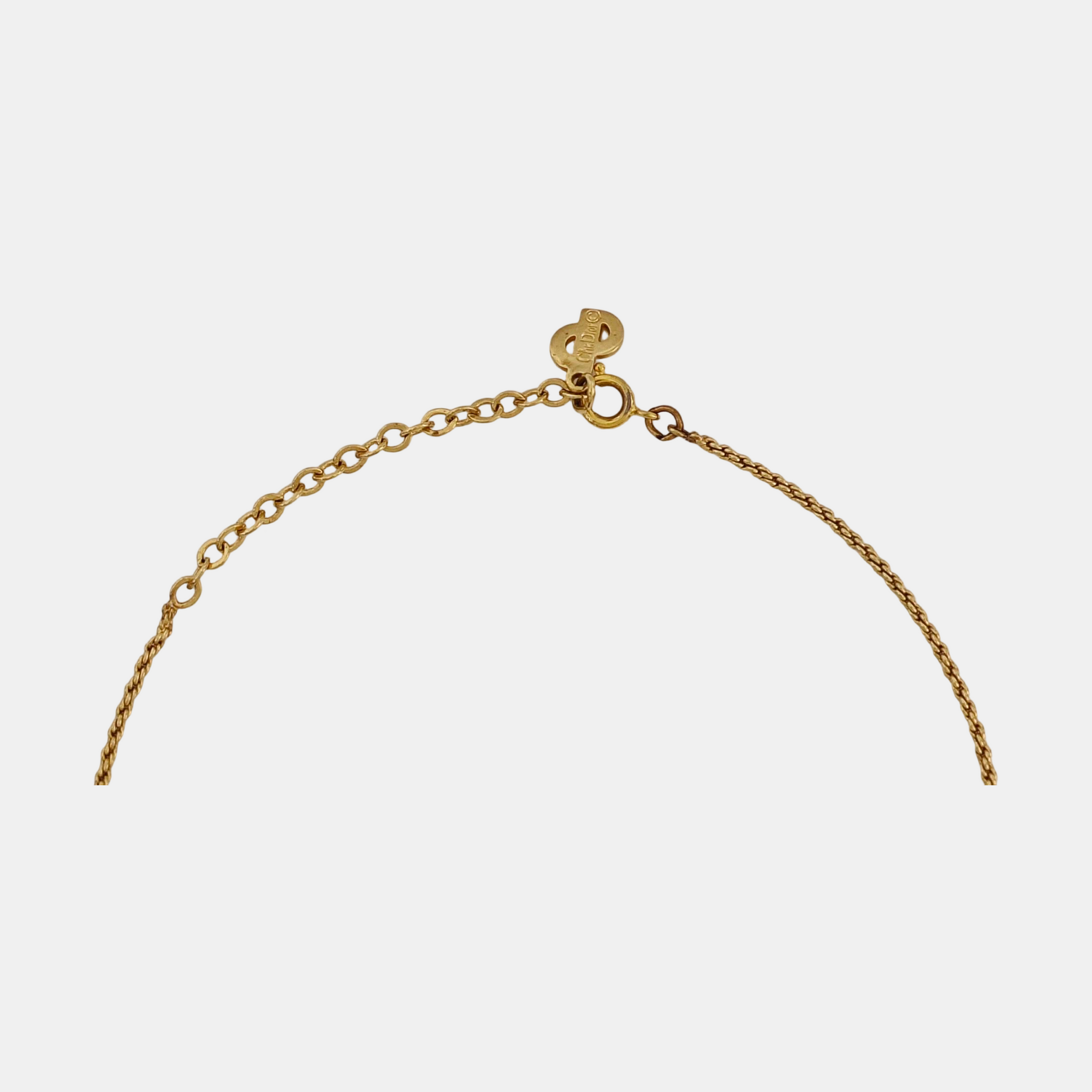 Petit CD Metal Gold Necklace