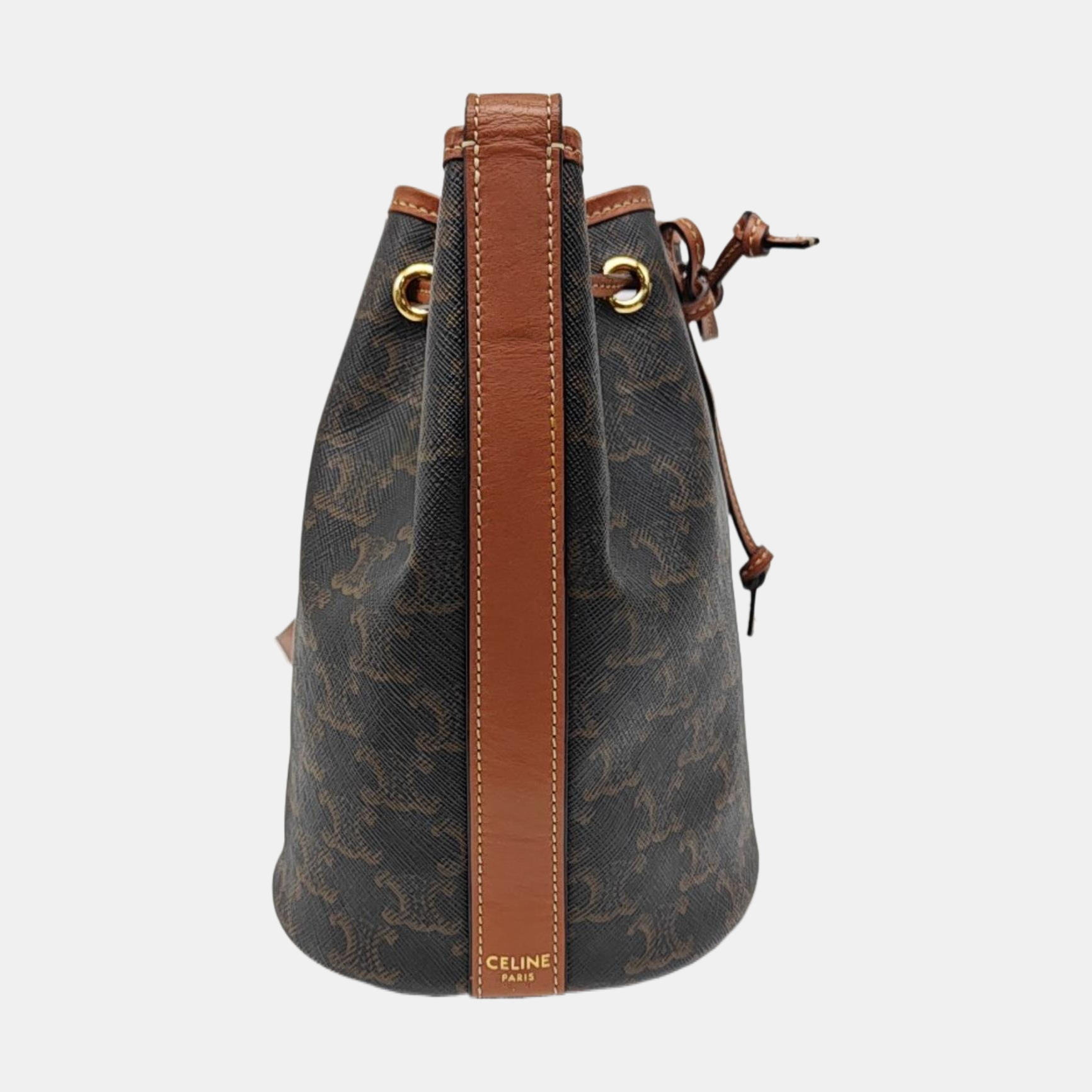 TRIOMPHE CANVAS Small Coated Canvas Brown