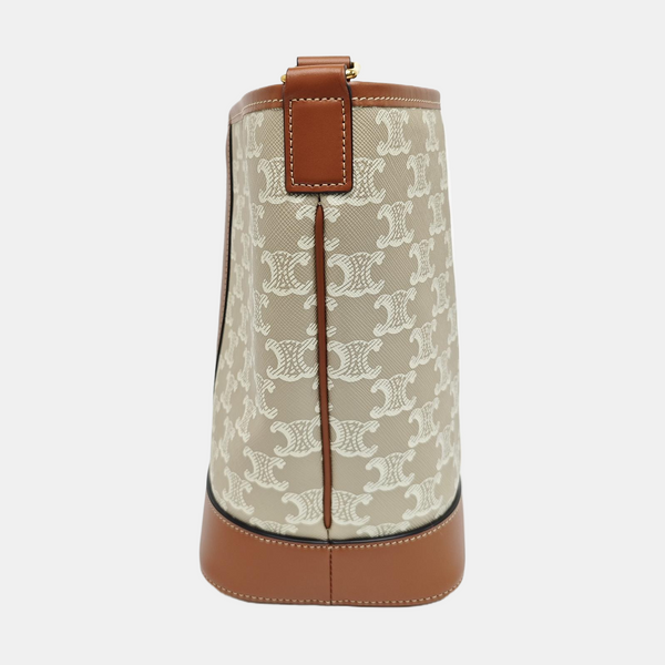 TRIOMPHE CANVAS Small Coated Canvas Beige