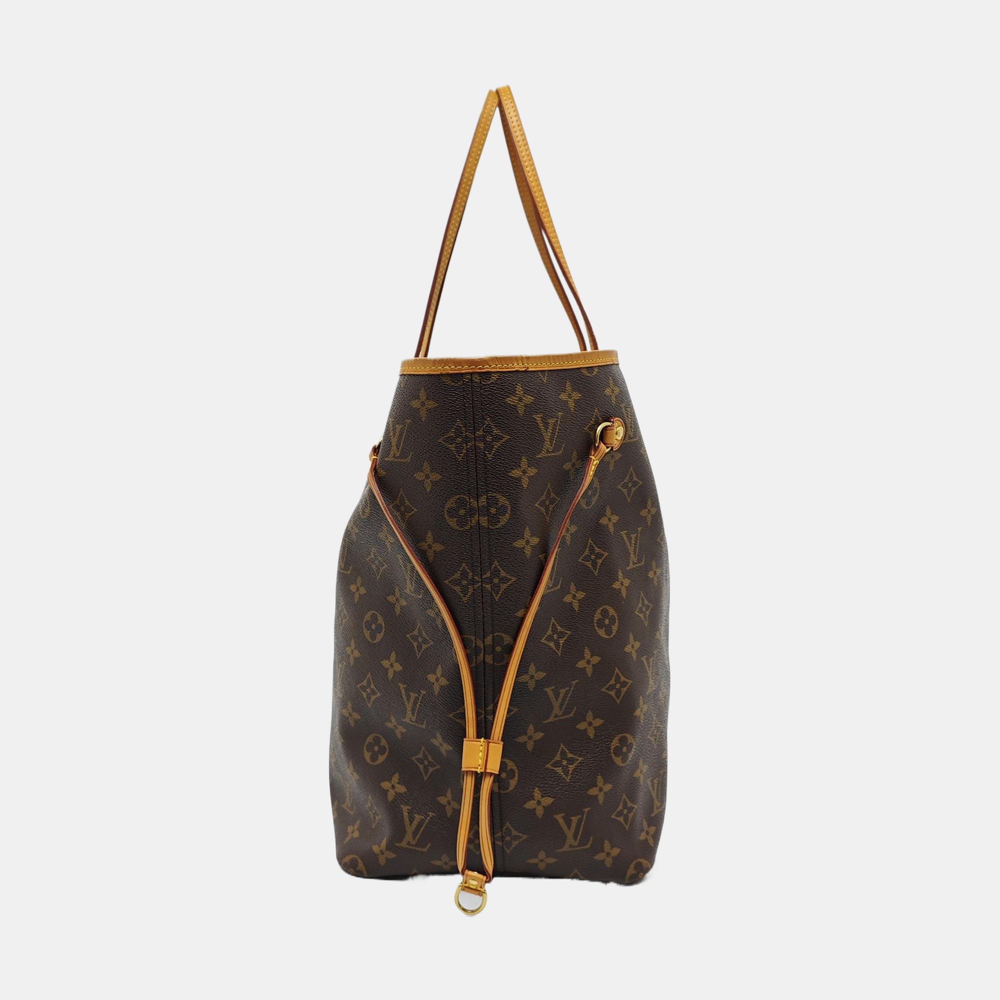 NEVERFULL GM Monogram Coated Canvas Brown