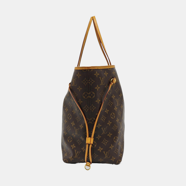 NEVERFULL GM Monogram Coated Canvas Brown