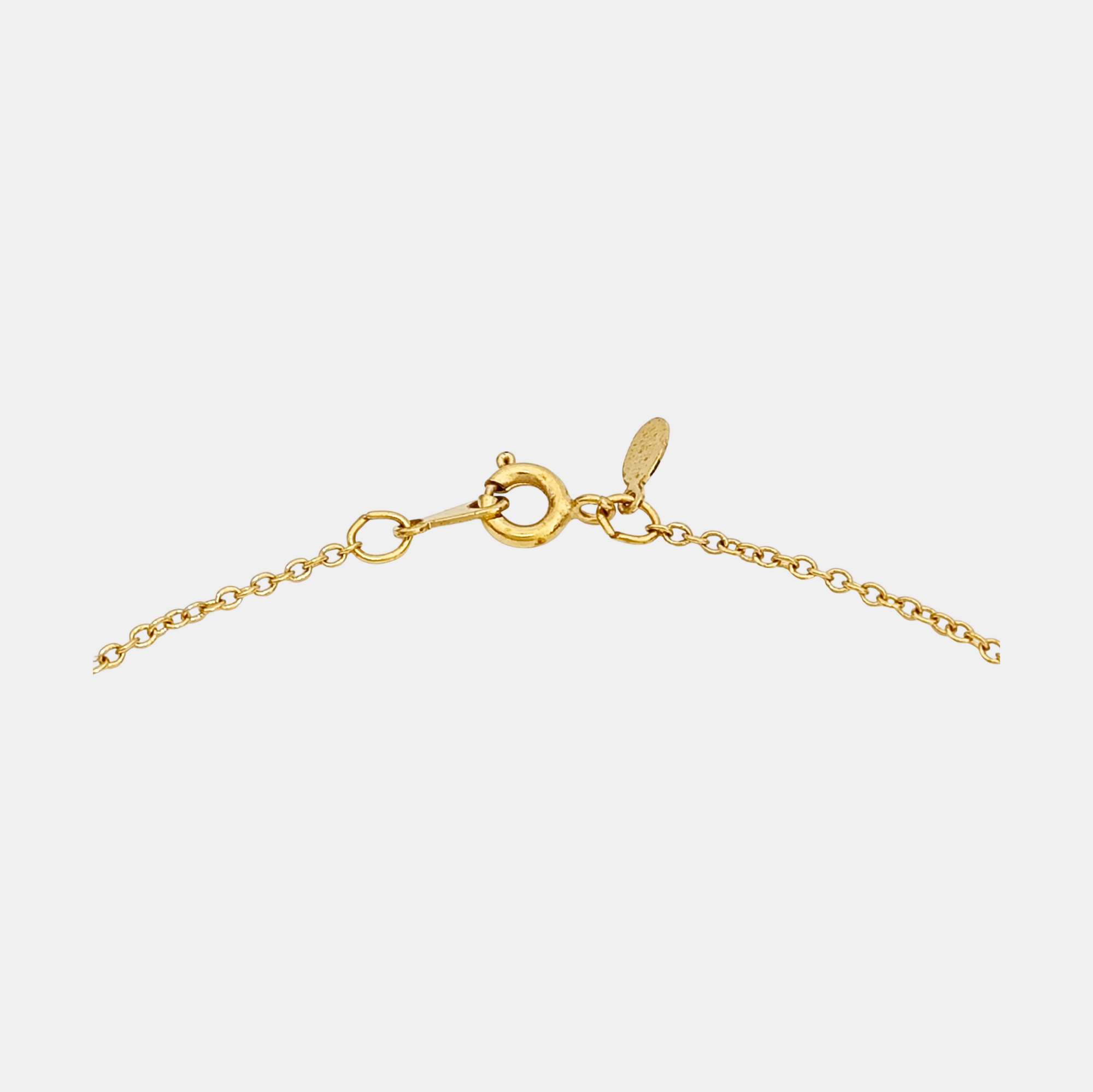 G Cube Metal Gold Necklace