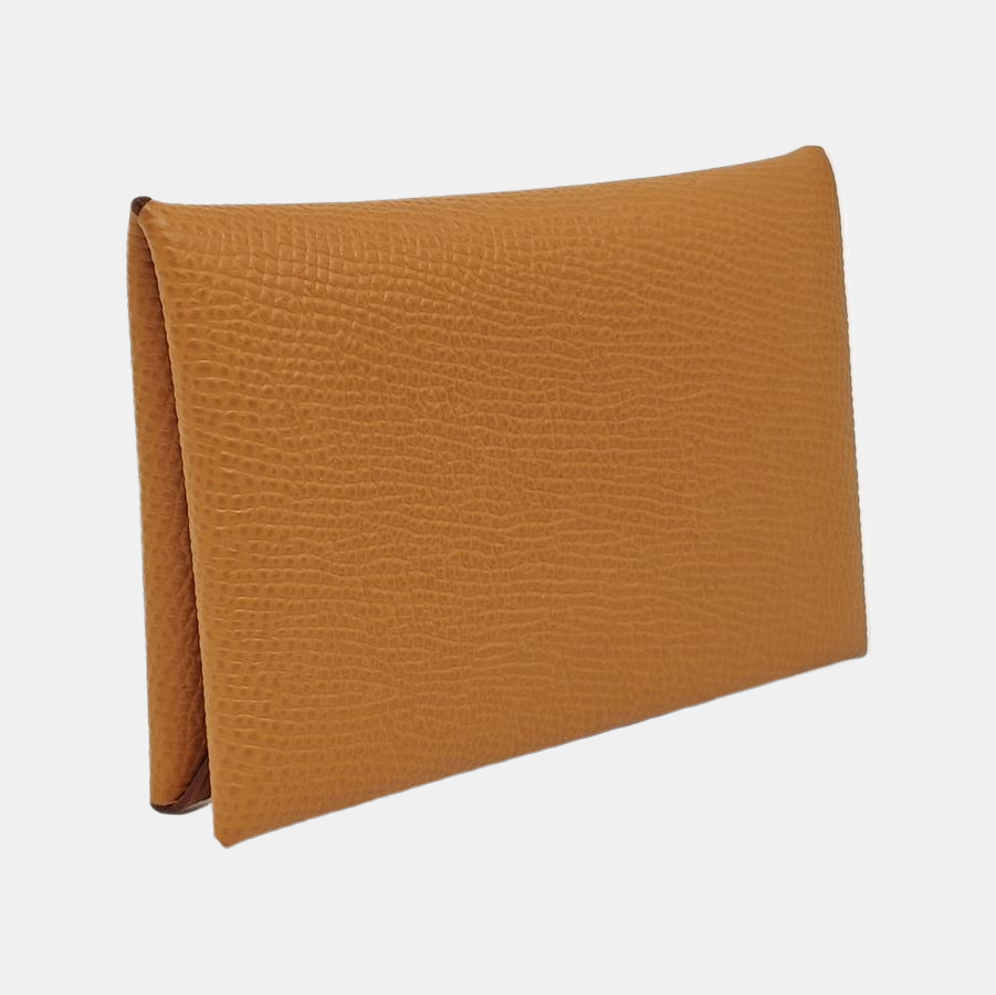 Calvi Epsom Brown Card Holder