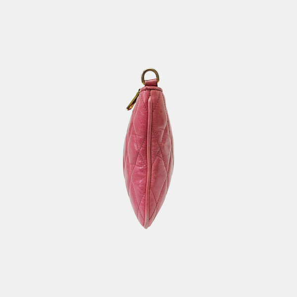 Quilted Lambskin Shoulder Bag Pink