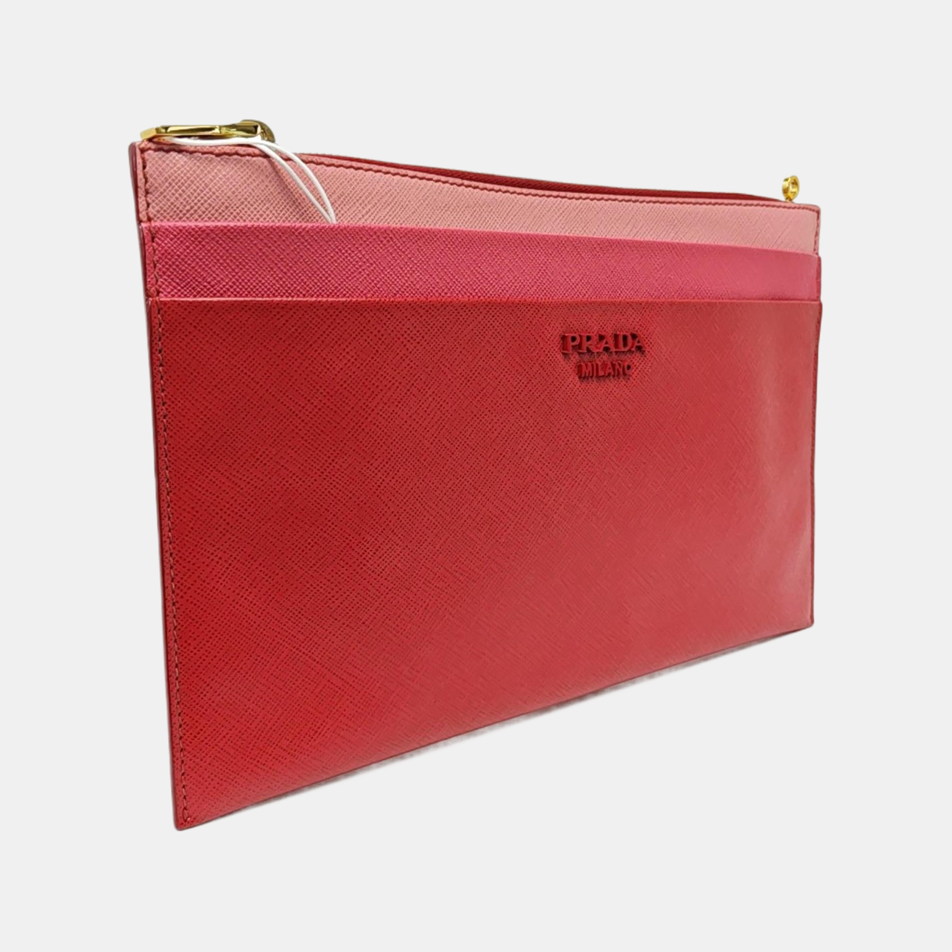 Calfskin Clutch Red